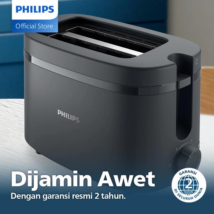 Toaster Philips - HD2510/90 Hitam - Philips Pemanggang Roti Philips Toaster Pemanggang Roti Listrik