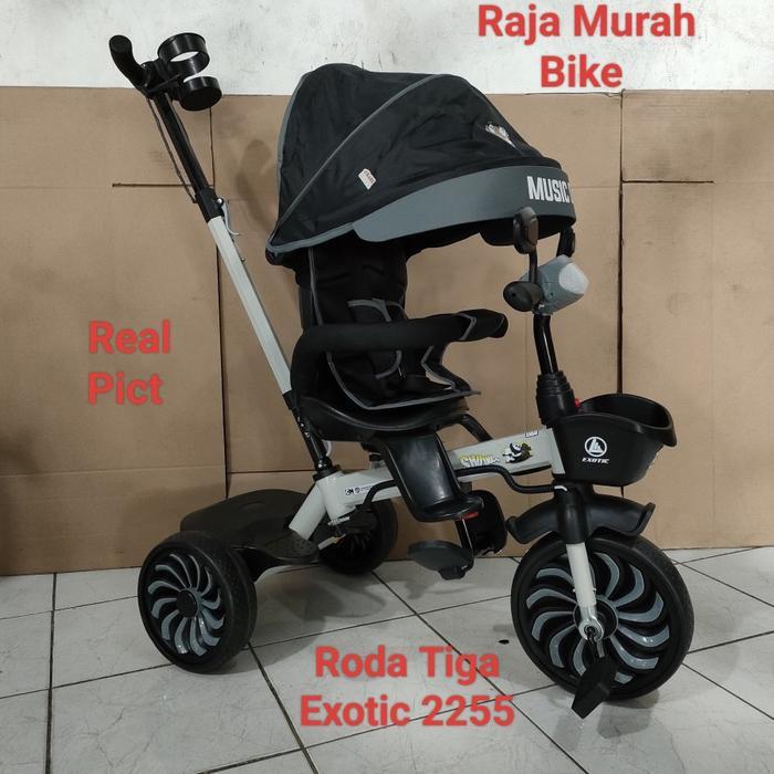 Sepeda Anak Roda Tiga Exotic 2255 Sepeda Stroller Roda Tiga Exotic ET 2255
