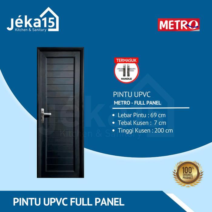 METRO PINTU UPVC FULL PANEL PINTU UPVC KAMAR MANDI