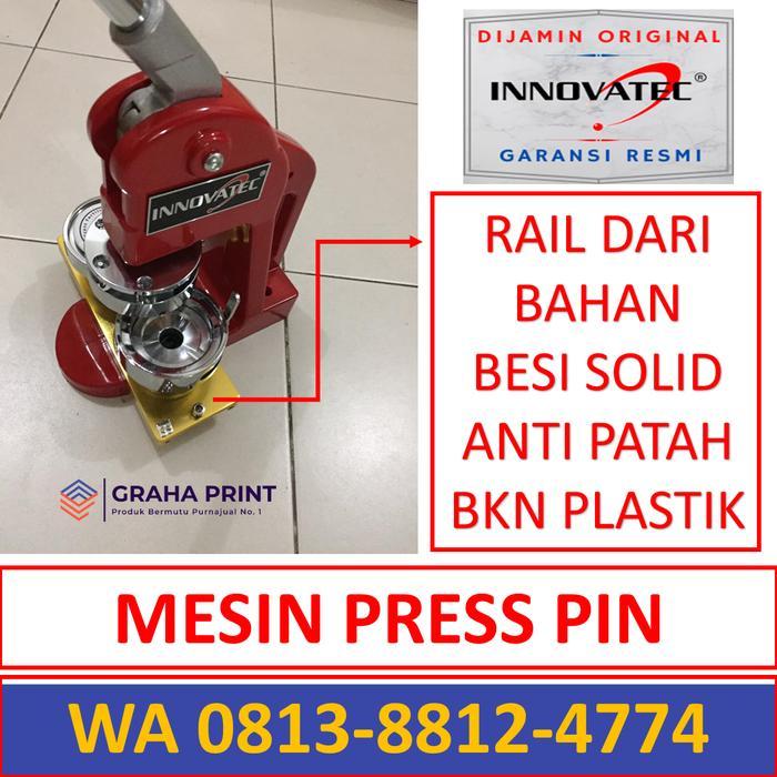 Mesin Cetak PIN Innovatec Alat Press Pembuat Pin Bross Gantungan Kunci