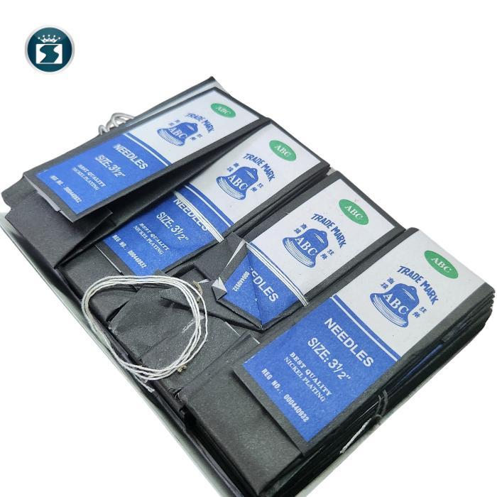 ABC Jarum Jahit Tangan Manual Kasur Layar Tas Panjang Lubang Besar Size 3 1/2" Berkualitas Tinggi