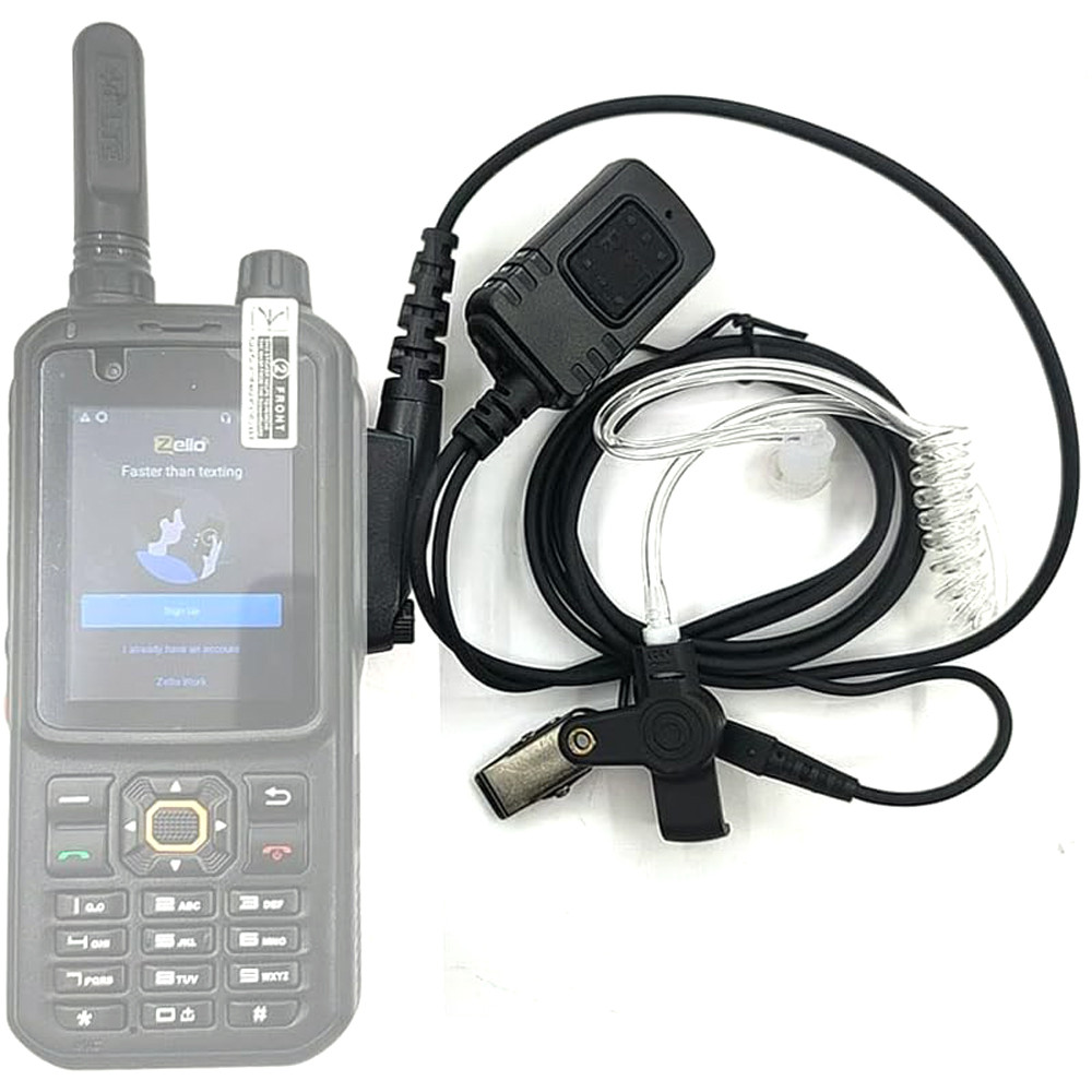 Original Air Tube Headset For 4G Network Radio Inrico T320 S100 S200 Android Mobile Phone PTT