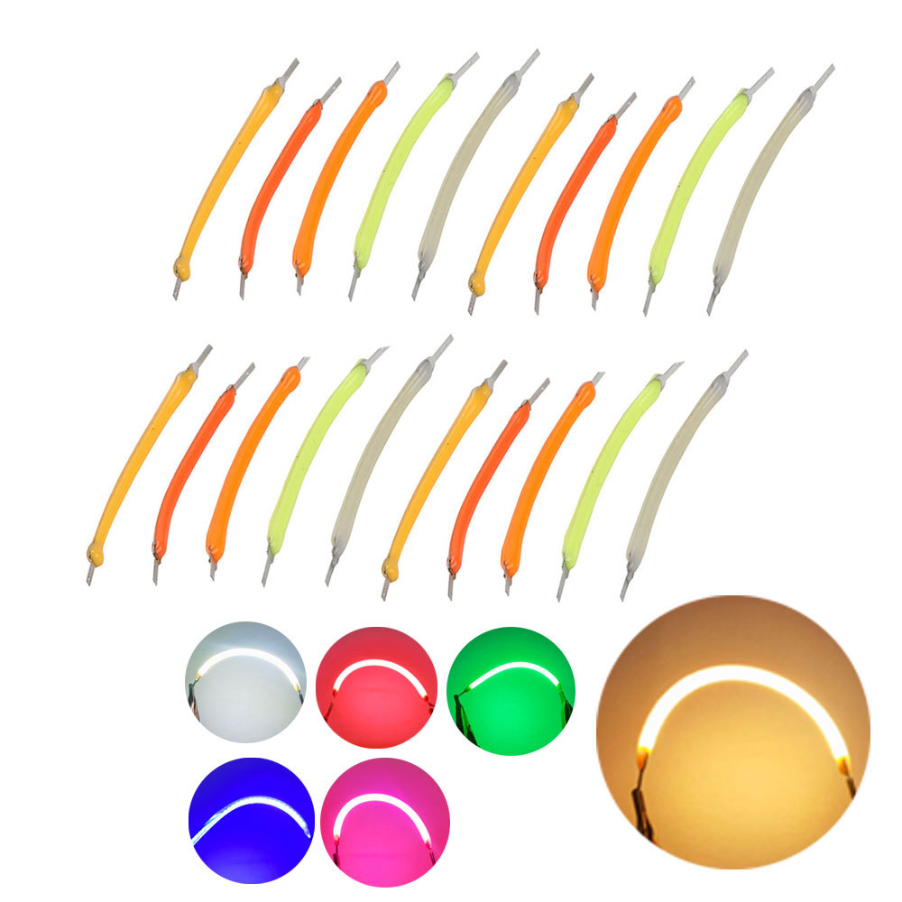 Led Soft Filament Edison Bulb LED Diodes Flexible Filament DC3V 80mm Warm white white blue red DIY