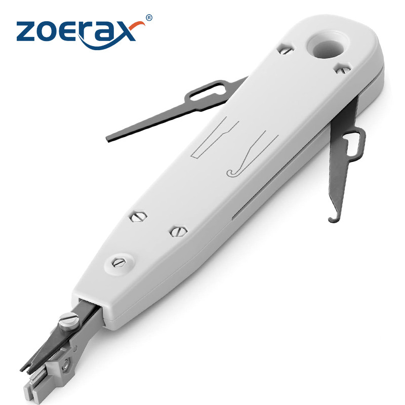 ZoeRax Punch Down Tool, Multifunction Krone Type IDC/Network Wire Cat5 Cat6 & Telephone Impact