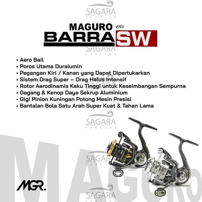 wkgw- Reel Maguro Barra Sw Reel Micro Reel Ultra Light Reel Pancing Spinning Power Handle