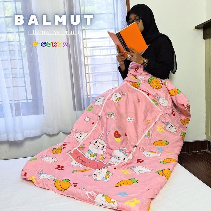 Bantal Selimut Dewasa Lipat 100X150Cm Halus Bulldog