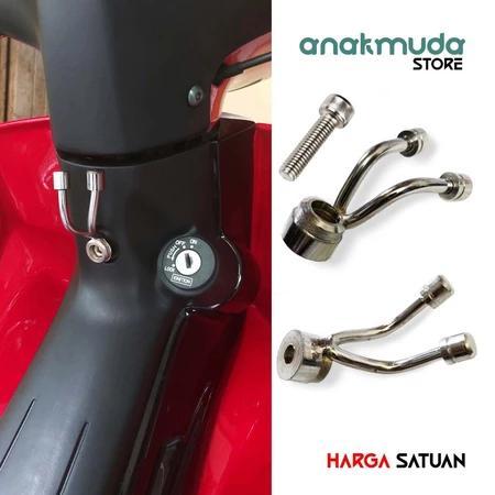 New Gantungan Barang Motor Bandul 2 Cabang Bebek Matic Motor Jupiter Z Mx King Supra Nmax Mio Beat
