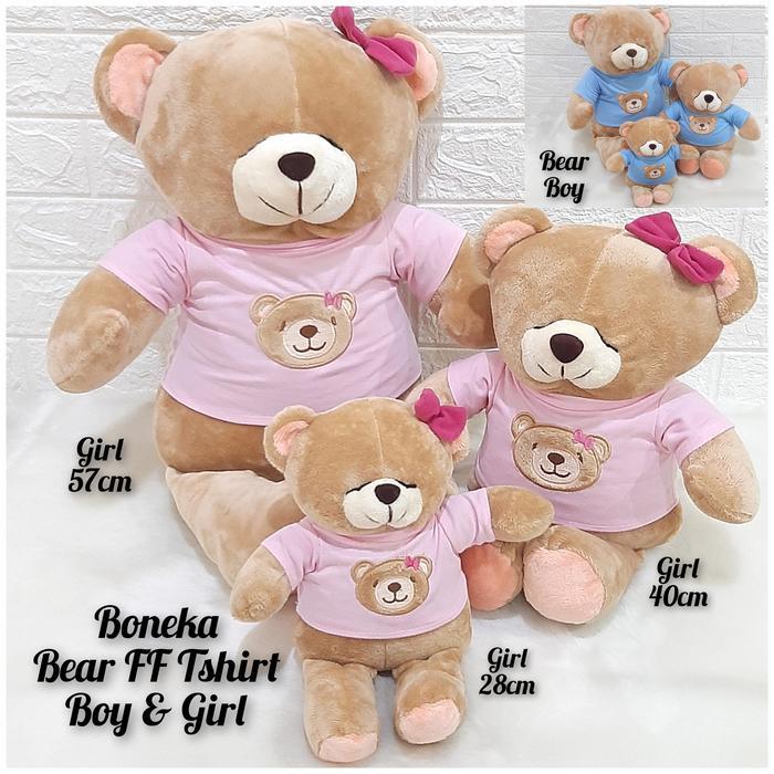 Boneka Bear Ff Tshirt Boy Girl Boneka Beruang