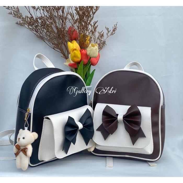 Gallery Astri-Tas Ransel Wanita Zeva One Set Boneka Tas Ransel Terkini Tas Ransel Viral Tik Tok Tas