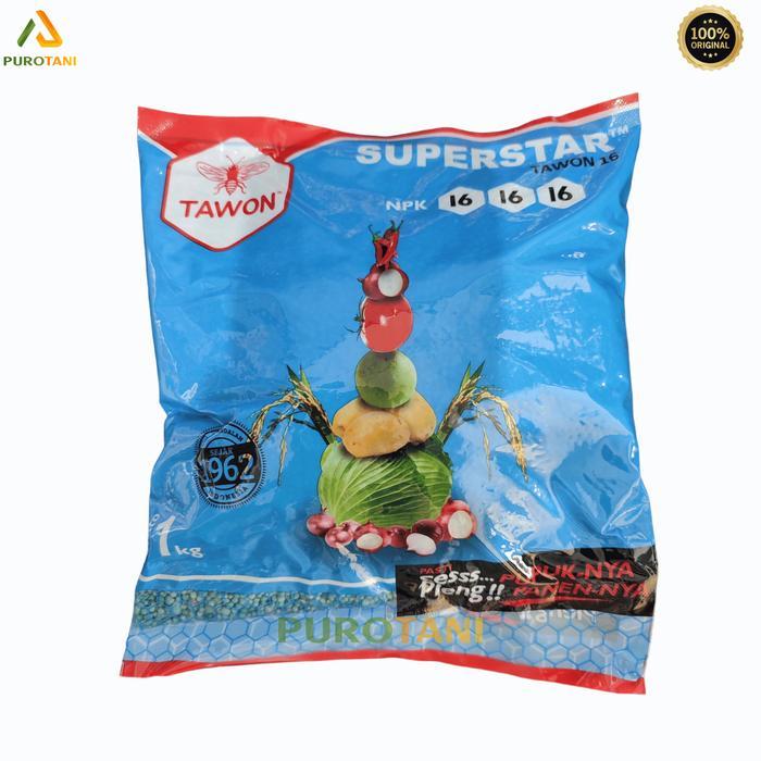Puro Pupuk NPK 16.16.16 CAP TAWON 1KG NPK 16-16-16 Superstar Tawon 16 BERKUALITASJJ627