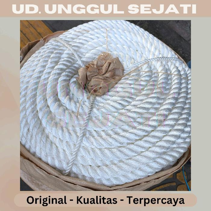 Tali tambang. tali filamen. tali nylon. putih. ukuran 20mm