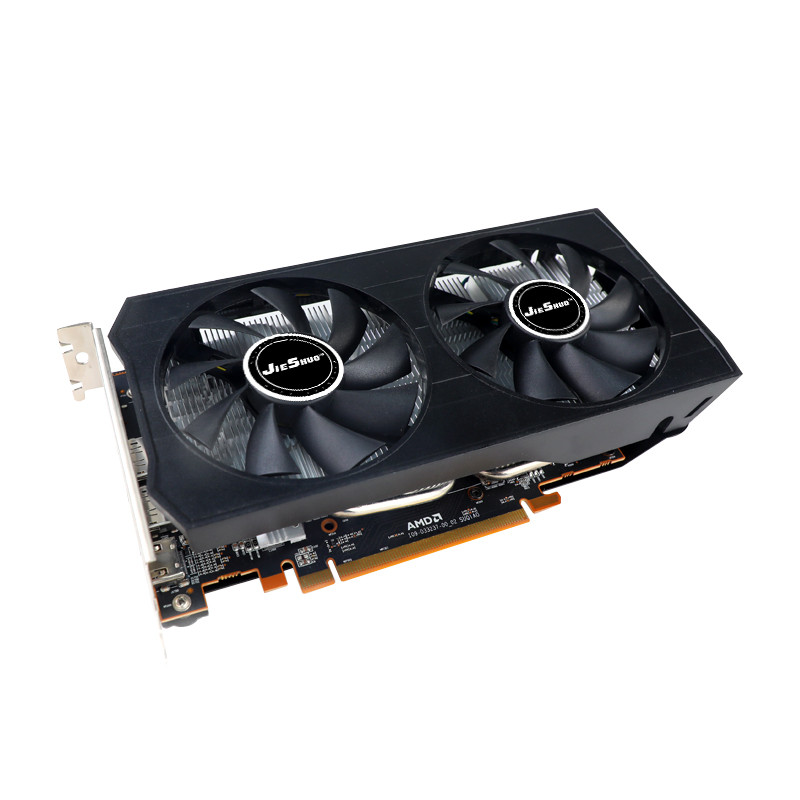 JIESHUO AMD RX 5500XT 8GB Gaming Graphics Card 128bit GPU GDDR6 PCI-E 4.0 1408 RX5500XT 8G PC Deskto