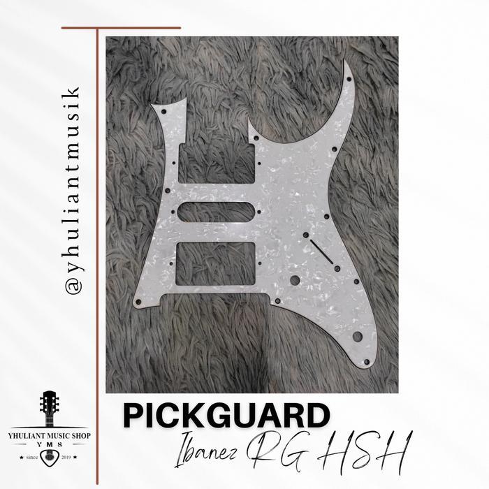 Pickguard Ibanez Rg White Pearl Hsh 3 Ply Garansi