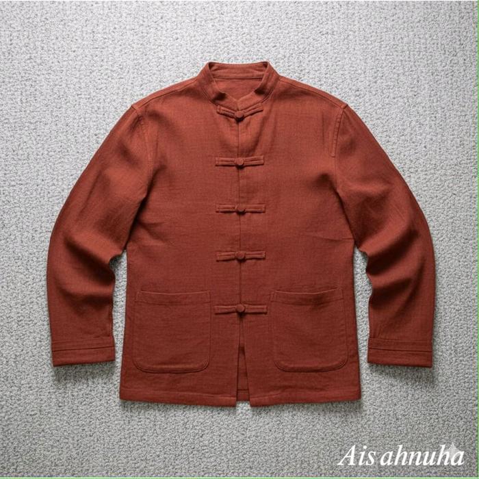 BAJU KOKO CINA KUNGFU IPMAN PRIA DEWASA POLOS KEKINIAN LENGAN PANJANG