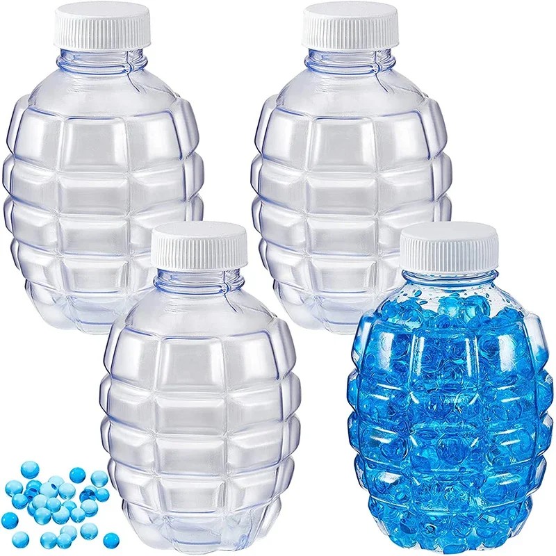 4 Pcs Water Gel Bead Accessories Water Gel Bead Bottle Plastic Hopper Pineapple Bottle Toy Gun