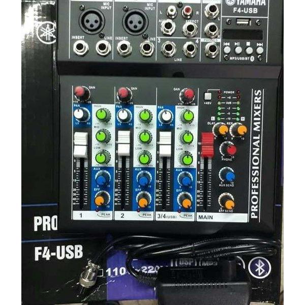 Khusus Instan/Sameday Mixer Yamaha F4-Usb 4 Channel Usb Bluetooth F4 Audio Mixer Order Now