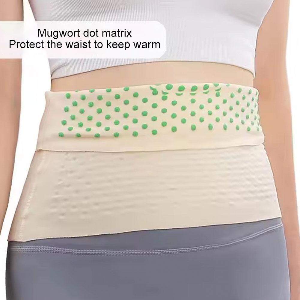 Self-Heating Mugwort Therapy Waist Support Belt Wormwoods Back Belt Back Warmer Elastic Heat Belt