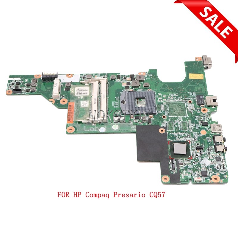 NOKOTION 646177-001 Main board For HP Compaq Presario CQ57 CQ43 Laptop Motherboard HM65 DDR3 Fully T