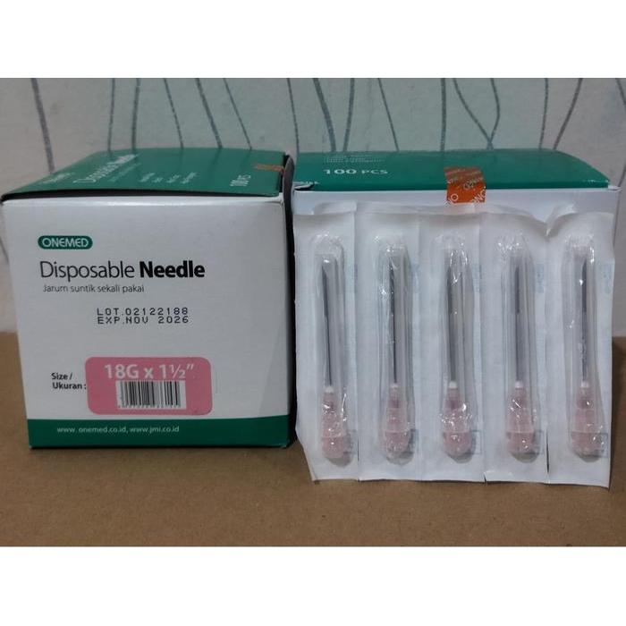 Jarum Suntik Sekali pakai Harga 1 Pack isi 5 Pcs Needle 18G,23G,24G,26G,27G,30G