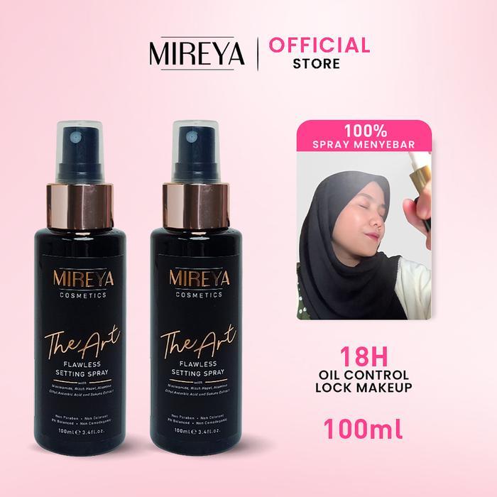 New [2 PCS] Mireya The Art Flawless Setting Spray 100ml - Mireya Setting Spray & Finishing Spray