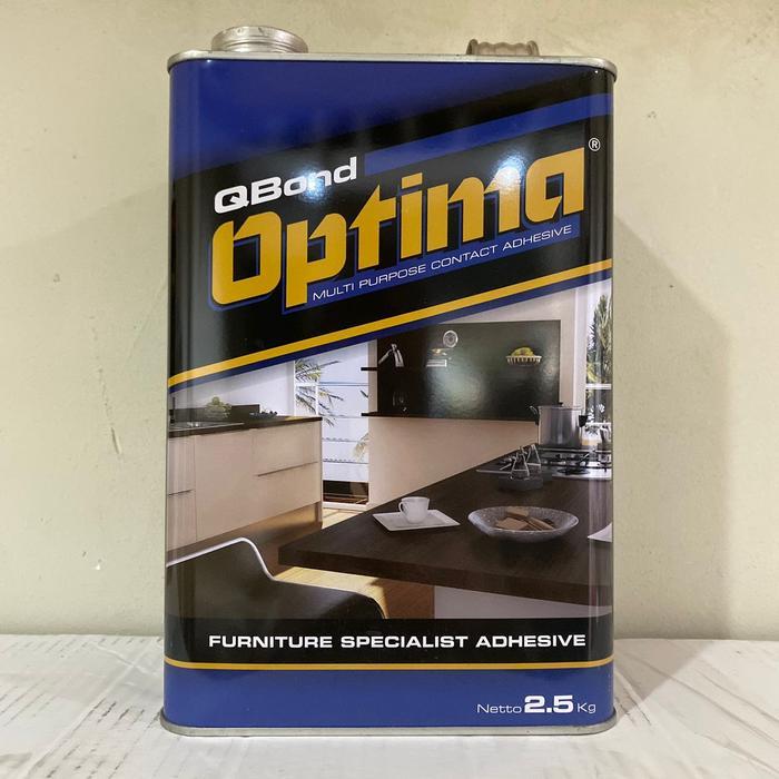 QBOND OPTIMA 2.5 KG LEM KUNING SERBAGUNA/HPL/EDGING/VINYL/KARPET/BUSA