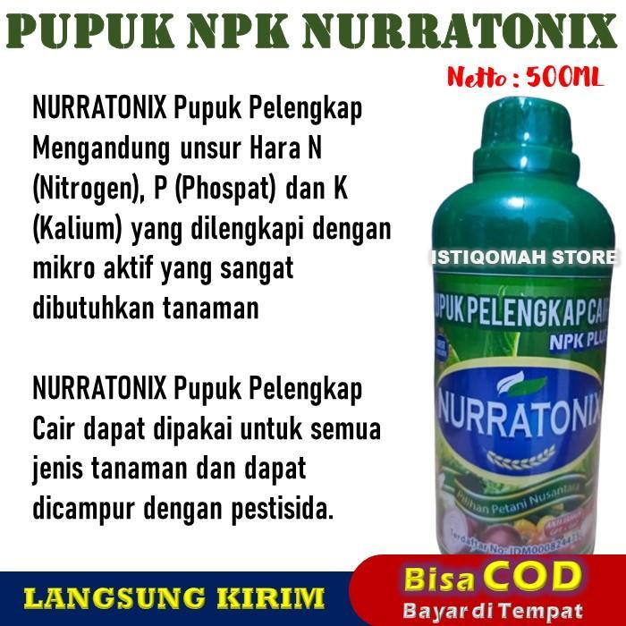 Chantelna_ Pupuk Penyubur Tanaman Cabe Rawit Super Lebat Npk Nurratonix 500Ml Pupuk Cair Cabe Rawit