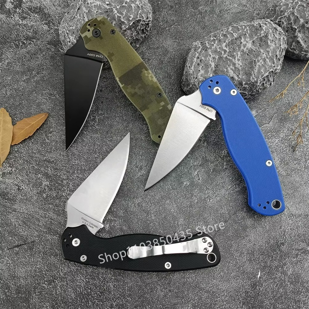 C81 Pocket Folding Pocket Knife CPM-S30V Blade G10 Handle Outdoor EDC defense Tool Hiking Hunting