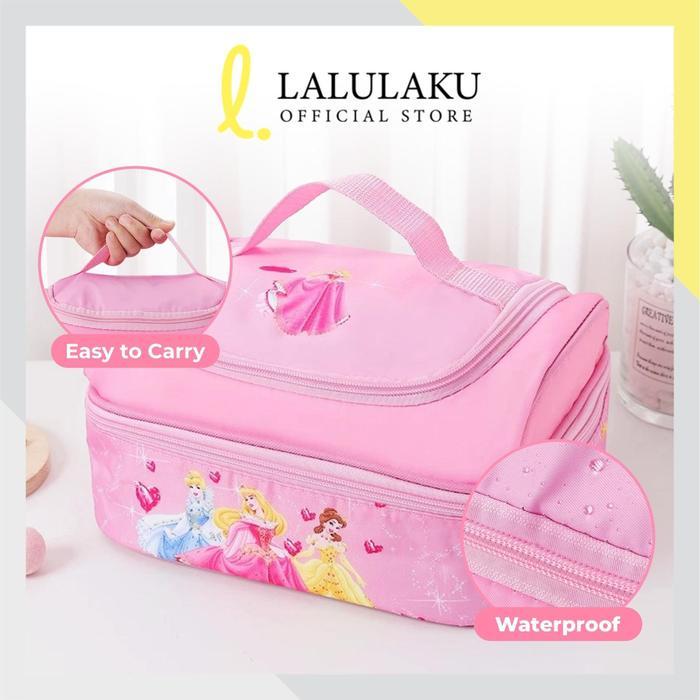 Tempat Bekal 2 Tingkat Tas Lunch Box Karakter Anak laki-laki Perempuan TK SD PAUD