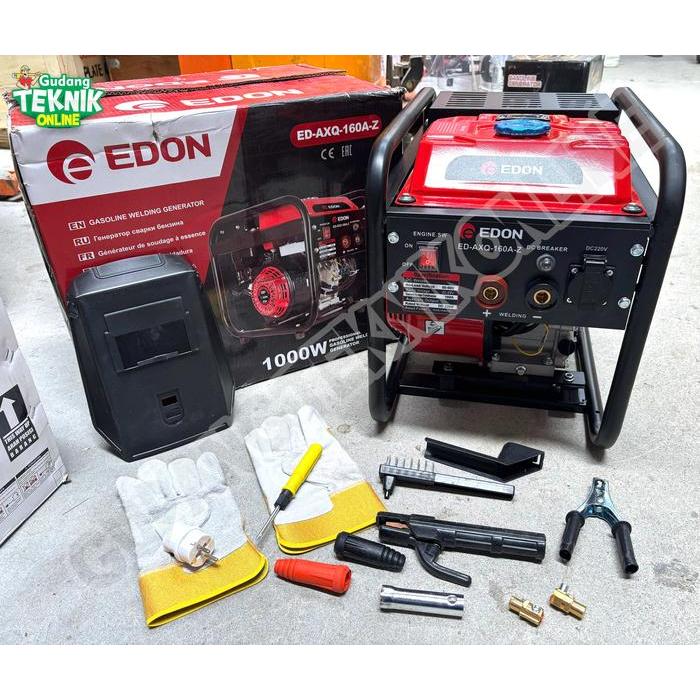 Genset LAS 1000Watt EDON ED-AXQ-160A-Z AVR / Genset Mesin Welding Las Listrik 1000 Watt 160A Power