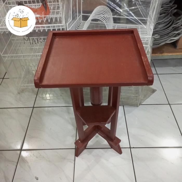 8x05- Meja/Rak/Kaki Untuk Dispenser/Guci Keramik/Galon/Kompor Bahan Kayu