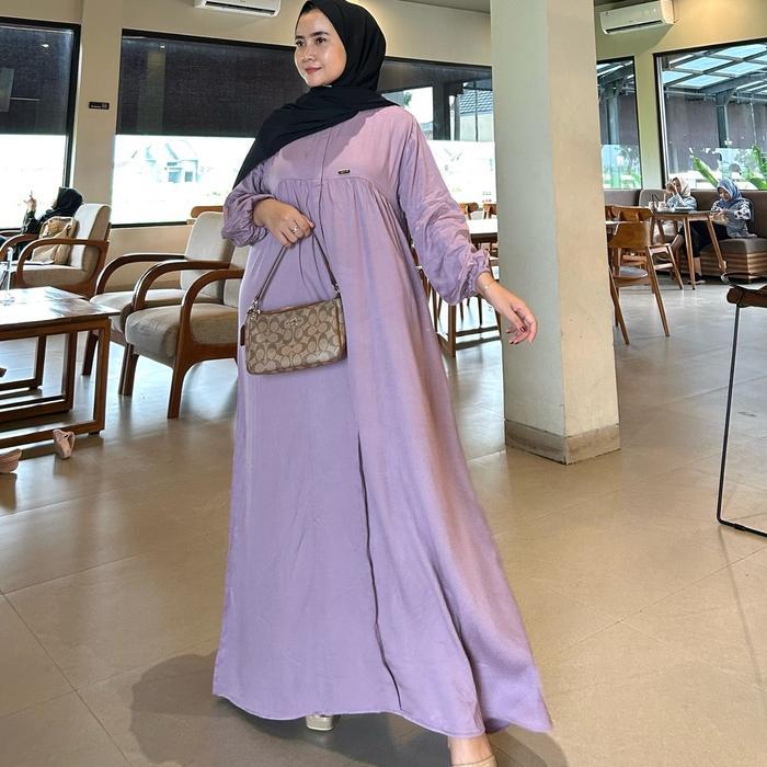 READY KIMI Dress By Lya.id Gamis Wanita Muslim untuk santai dan formal busui friendly dan Wudhu