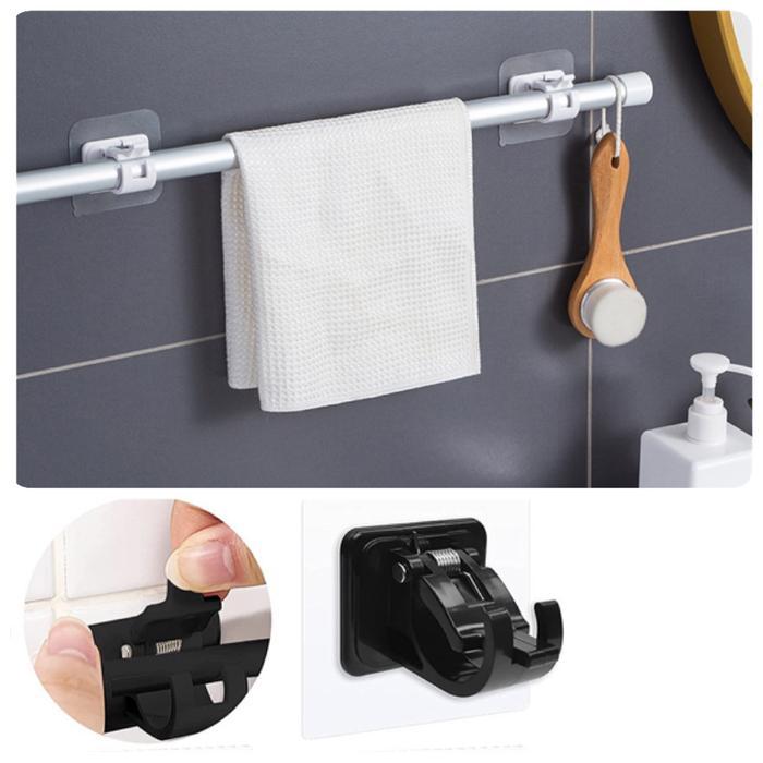 New pipa ajaib gorden kolong dapur bracket ,pengait tiang gorden fleksibel