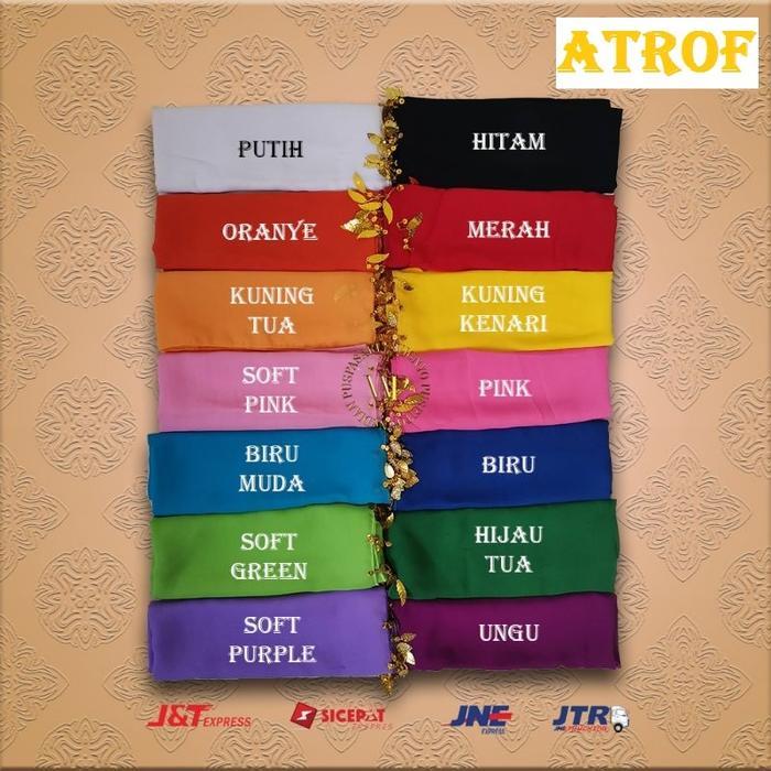 Selendang Tari Anak & Remaja Ronce Payet Daun - Sampur Ronce Payet Anak & Remaja - Sampur Ronce Daun