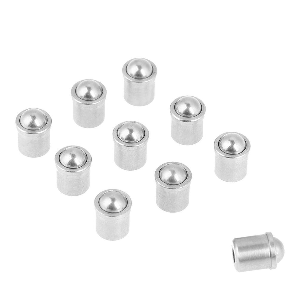 10Pcs 304 Stainless Steel Loaded Plunger Push Fit Ball Plungers Set for Body Accessories and Tool