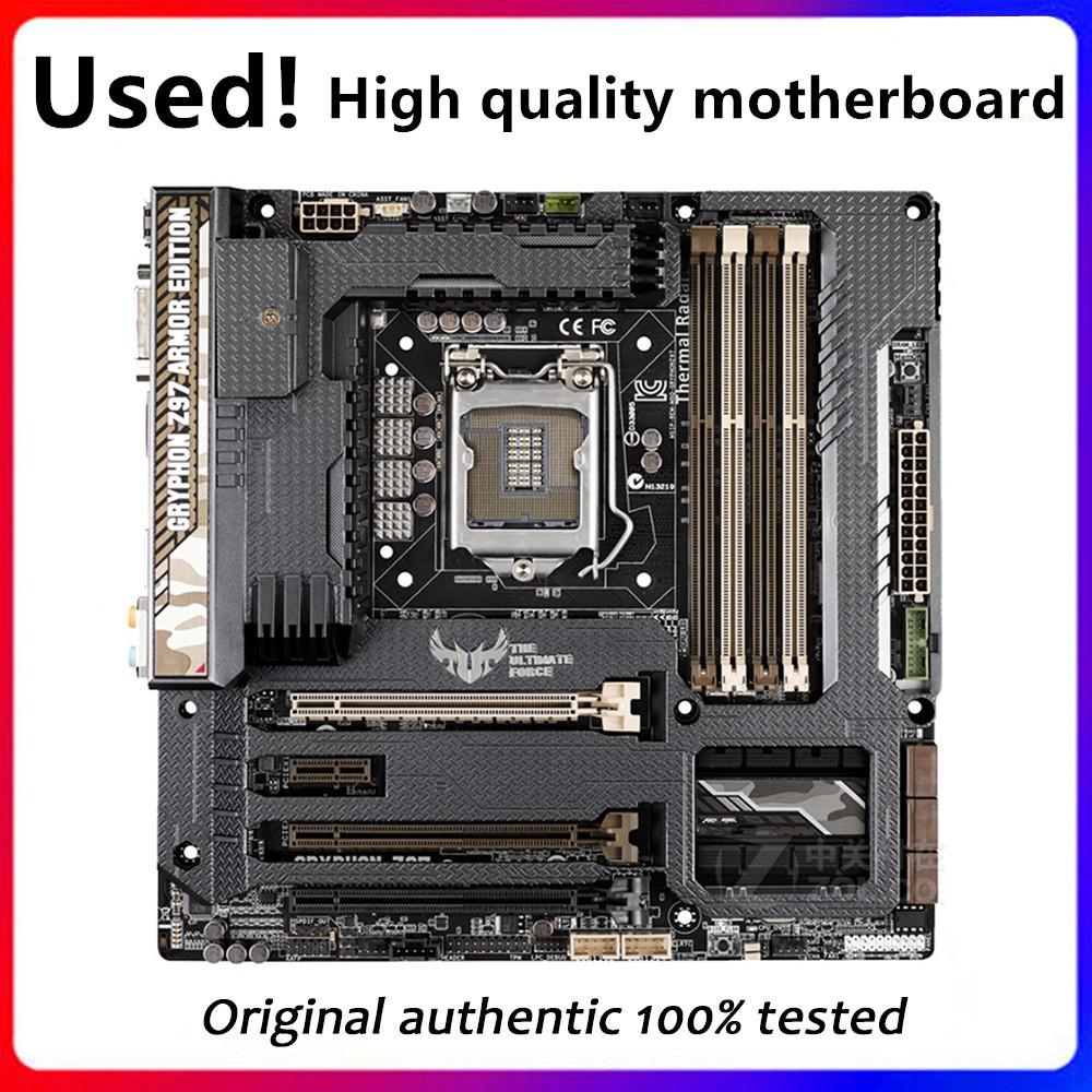 For GRYPHON Z97 ARMOR EDITION Desktop Motherboard Z97 LGA 1150 DDR3 SATA3 USB3.0 Original Used Mainb