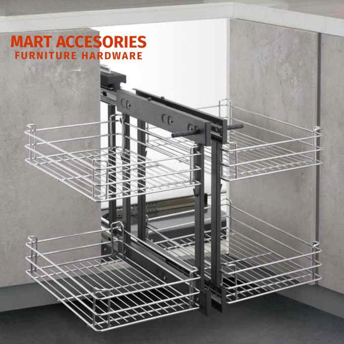 Rak Sudut Dapur / Corner Basket /Rak Sudut Dapur Alunium