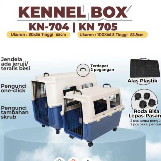Promo Kennel Box Pet Crate Cargo Travelling Anjing Besar Xl Kn 705 Jumbo