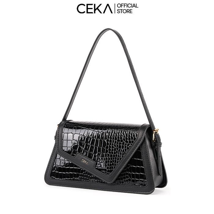 [TERBARU] CEKA Tas Wanita Catherine Shoulder Bag Tas Selempang Model Croco Kekinian