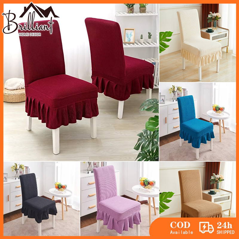 BRilliant Home Kain Kursi Bangku Makan Sarung kursi makan Sarung kursi Cover Sarung Kursi Makan Elas