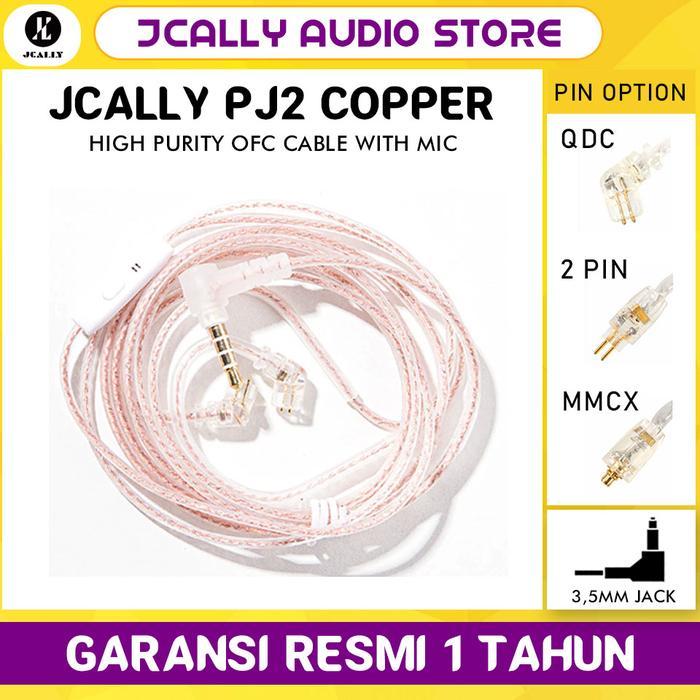 adra- Jcally Pj2 Earphone Upgrade Cable Ofc Kabel Upgrade Headset Iem