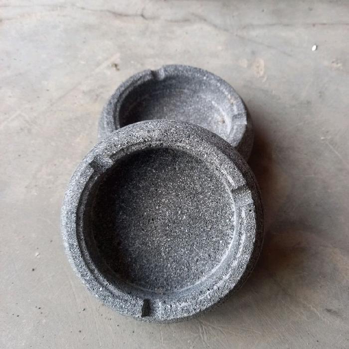 Asbak Dari Batu Asli Diameter 12 Cm / Asbak Batu / Asbak Kecil Original