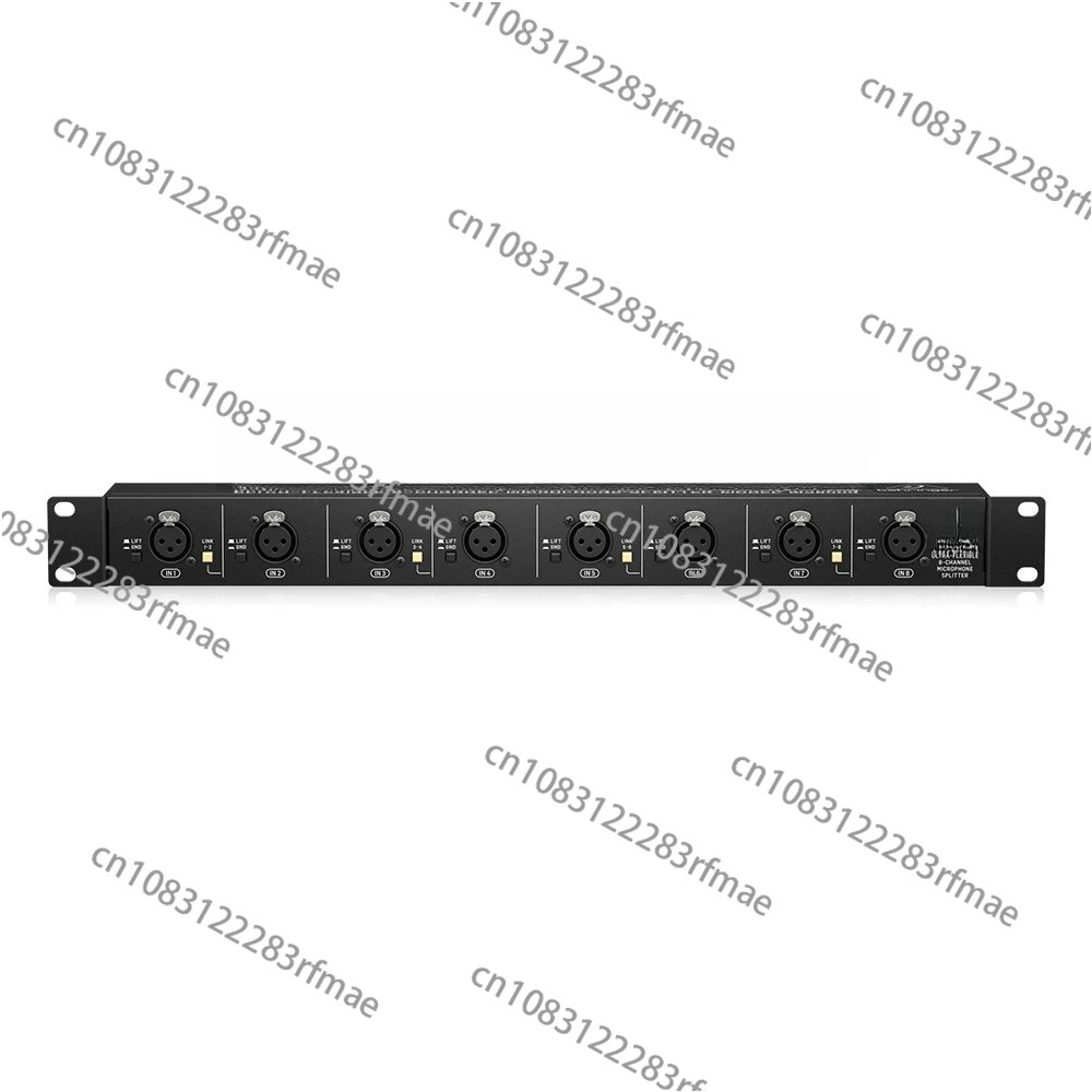 Ms8000 8-Channel Microphone Splitter 8-In/16-Out Stage Music Equipment Pa Sound System Studio Mic