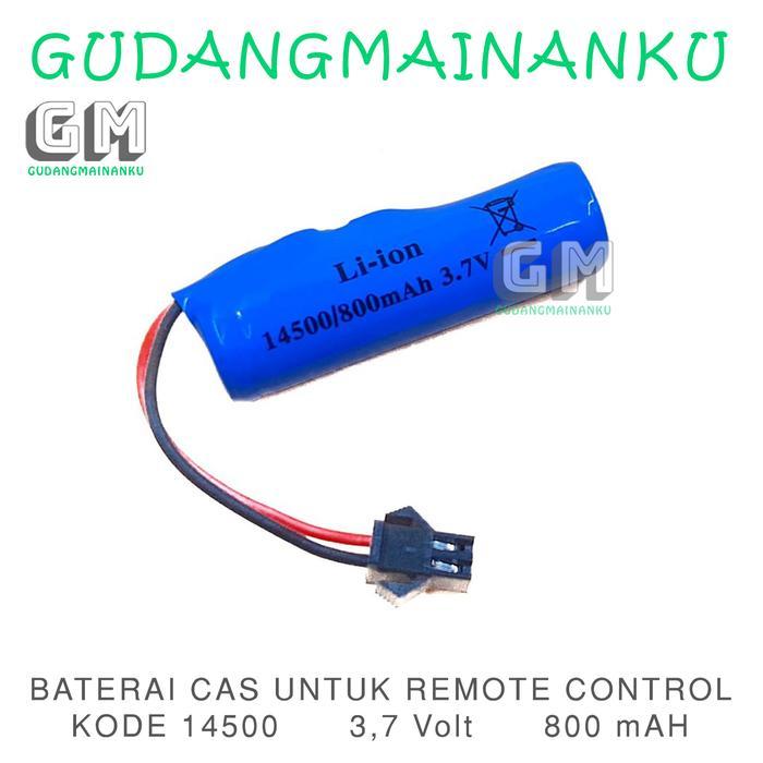 New Baterai Cas Charge Mobil Remote Control Ukuran AA Kode 14500 3,7 Volt rc