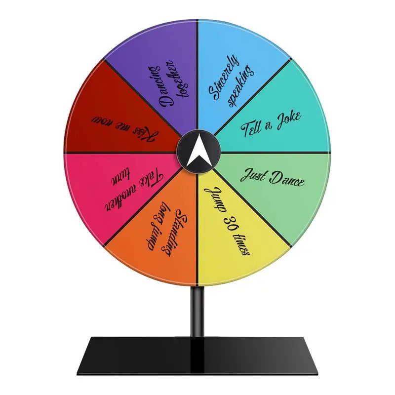 Prize Wheel Dry Erase Spin Wheel Spinner Game Color Roulette Wheel Heavy Duty Editable Spin Wheel