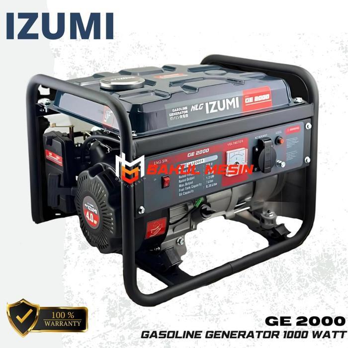 IZUMI GE2000 Mesin Genset Listrik 1000 watt Genset Bensin Generator Listrik GE 2000