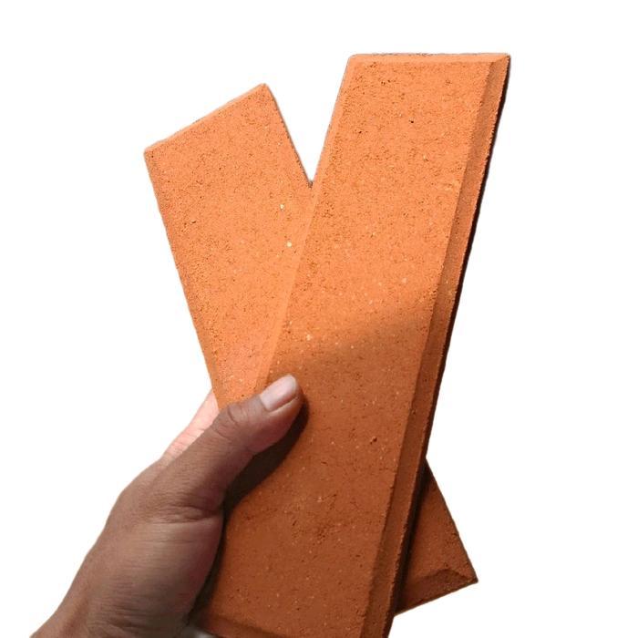 New bata tempel bevel natural Merah Putih Abu