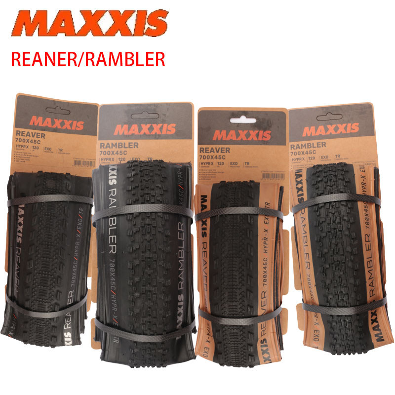 MAXXIS REAVER 700x45C / RAMBLER 700x45C HYPR-X / EXO / TR 120 TPI Nylon Casing Tubeless Ready