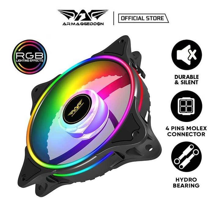 Armaggeddon Neuron Chroma Core Ring II RGB Gaming PC Cooler Fan