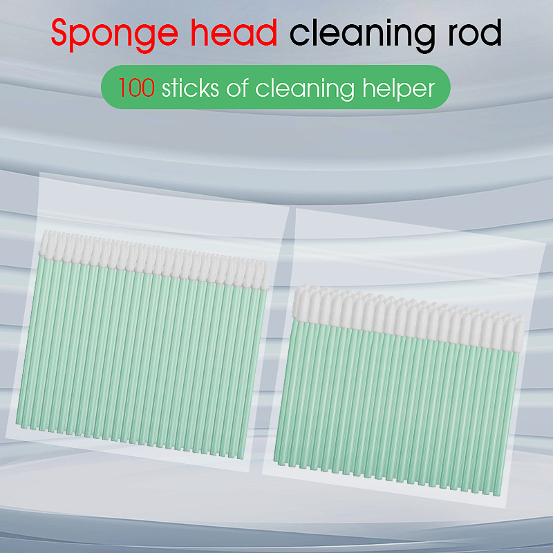 100Pcs Fiber Cleaning Rod Fiber Optic Cleaning Sticks Fiber Optic Swabs For 1.25Mm/2.5Mm Lc/Sc/Fc/St