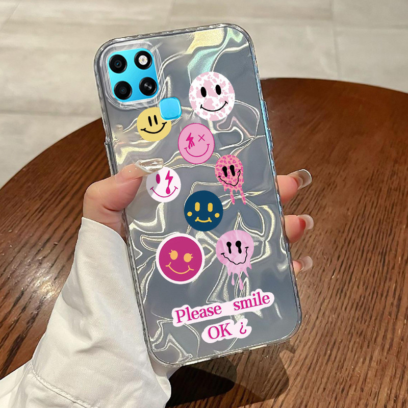 Casing Hp Infinix Smart 6 Infinix Smart 6 Plus Case Casing Pola Tas emosi aneh HP Kasing Kasus ponse
